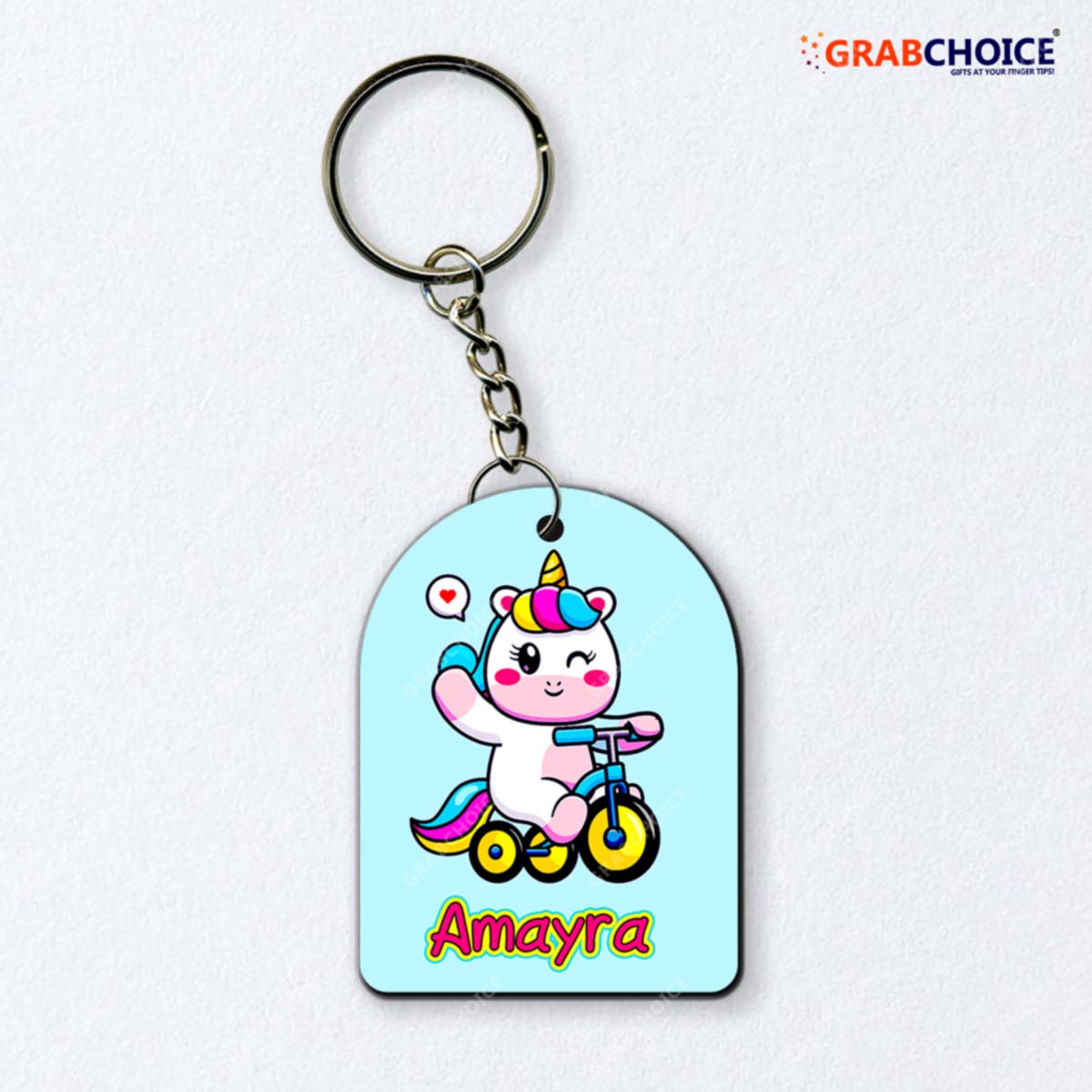 Personalized unicorn keychain hotsell